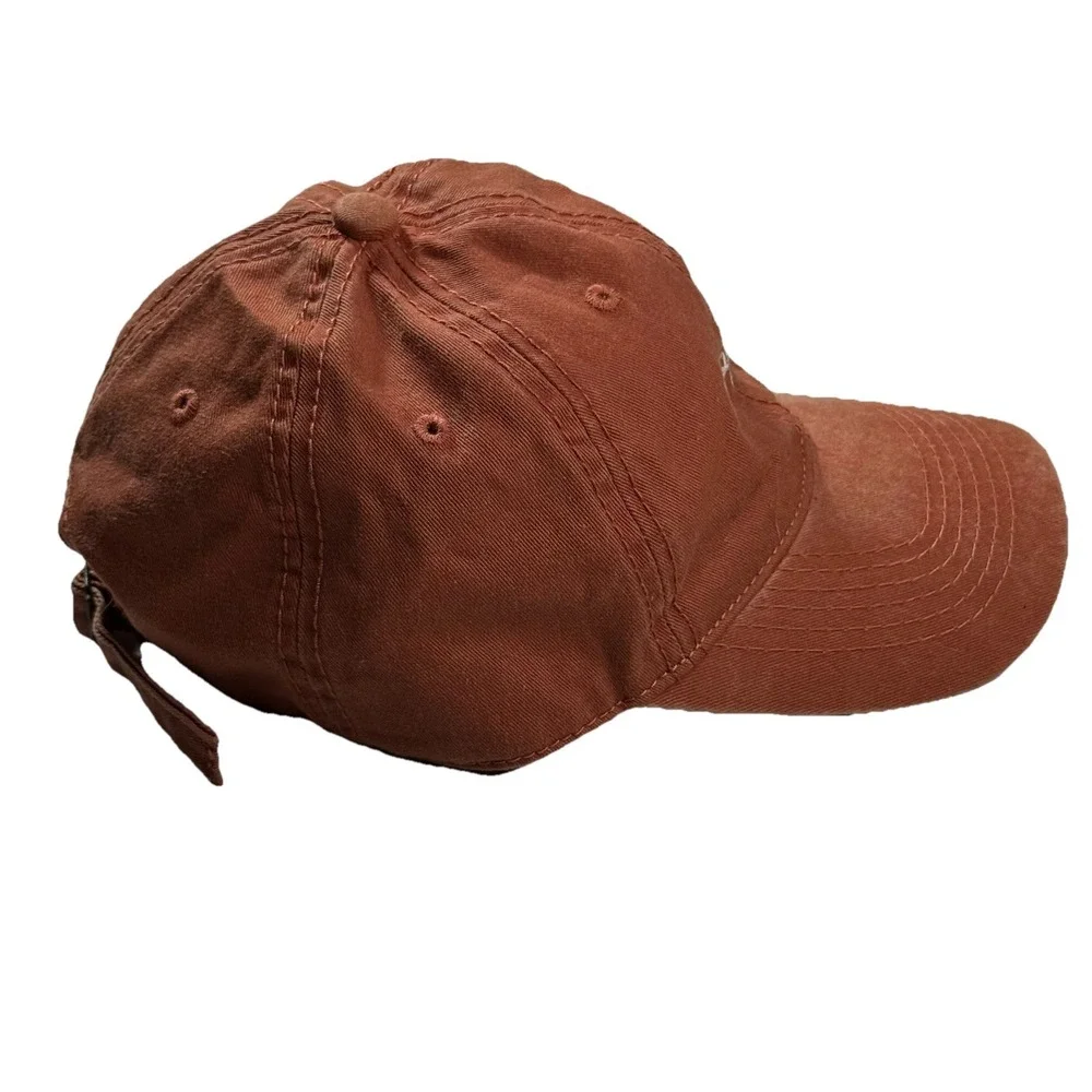 Altar'd State Happy Camper Rust Washed Cotton Twill Embroidered Dad Hat Cap